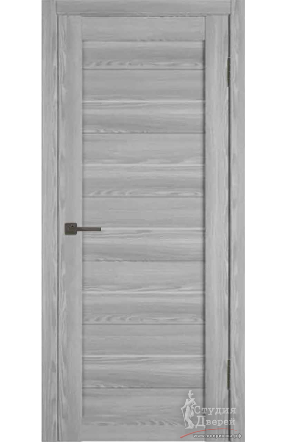 Полотно дверное Atum Х5 ЭКО-шпон SMOKE (GREY P/WHITE CLOUD)
