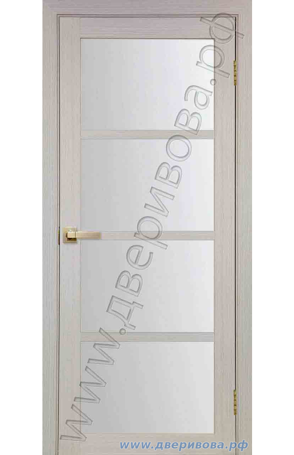 Дверь Optima Porte, экошпон, (Турин 540.2222), стекло Мателюкс