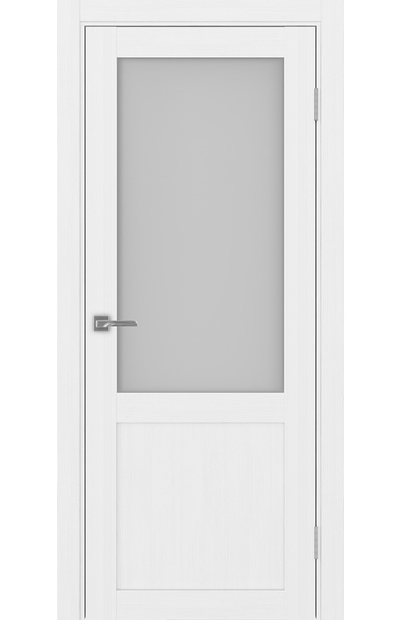 Дверь Optima Porte, экошпон, (Турин 502.21), стекло Мателюкс