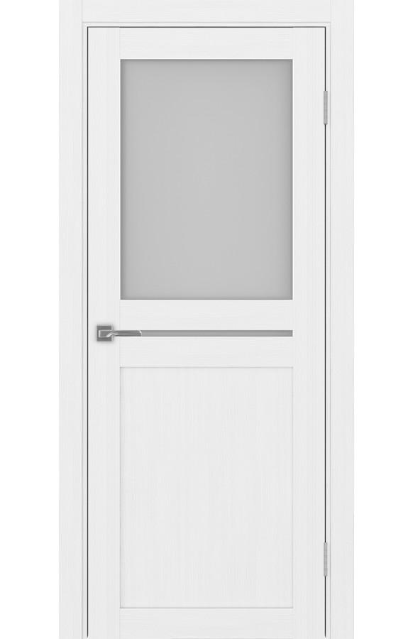 Дверь Optima Porte, экошпон, (Турин 520.221), стекло Мателюкс