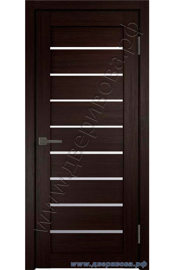 Дверь 3 D Flex, царговая, Unica 1, ПО, Венге (стекло мателюкс)