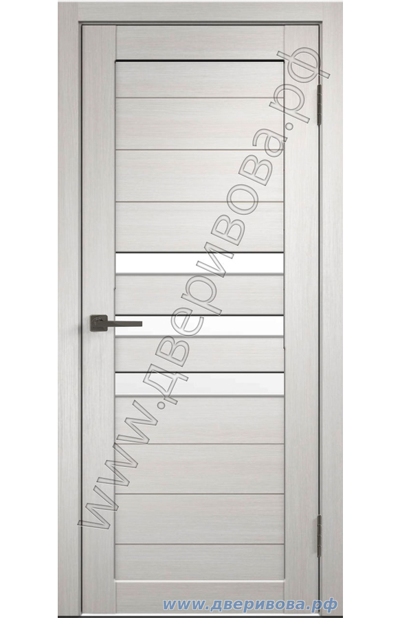 Дверь 3 D Flex, царговая, Unica 5, ПО, Белый (стекло мателюкс)