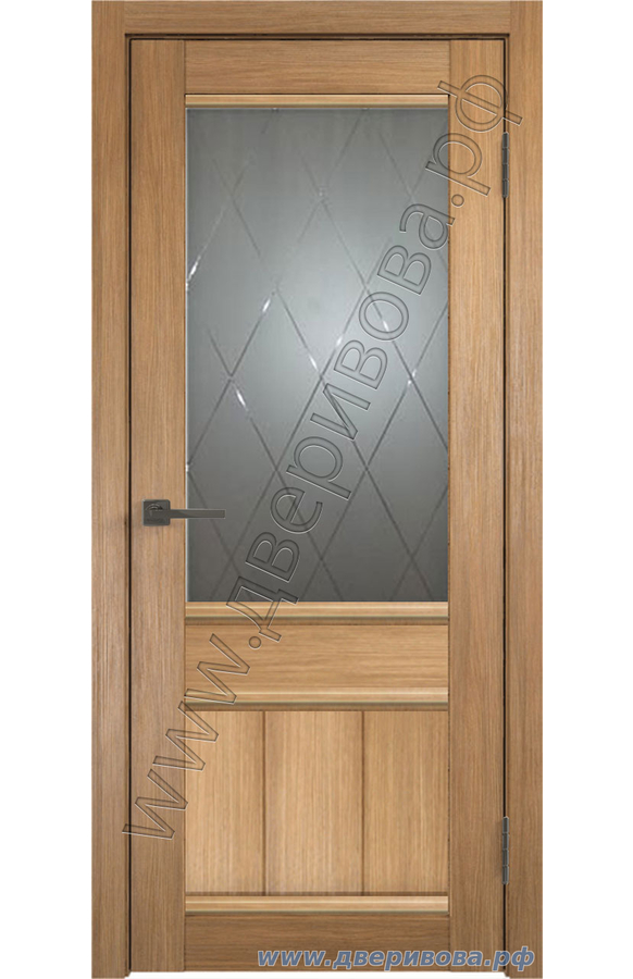 Дверь 3 D Flex, царговая, Unica 11, ПО, Бруно (стекло ромб светлый)