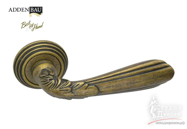 Ручка дверная ADDEN BAU FIORE V207 AGED BRONZE Состаренная бронза