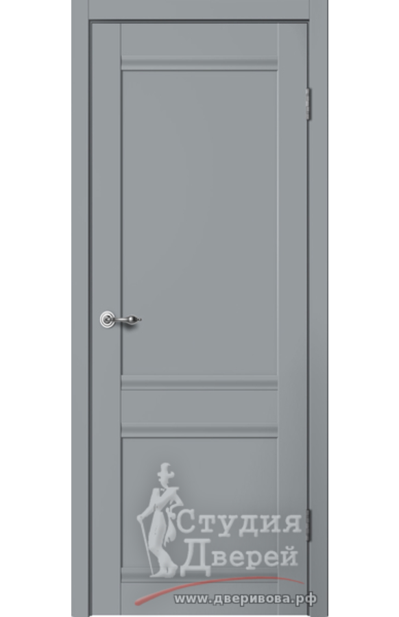 Полотно дверное C01 ПГ ПВХ эмалит серый