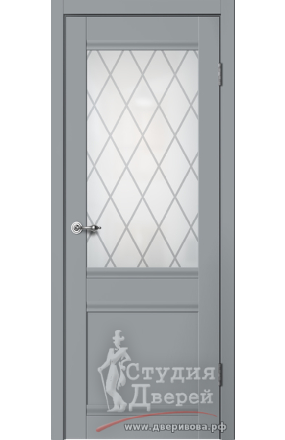 Полотно дверное C01 ПО ПВХ эмалит серый