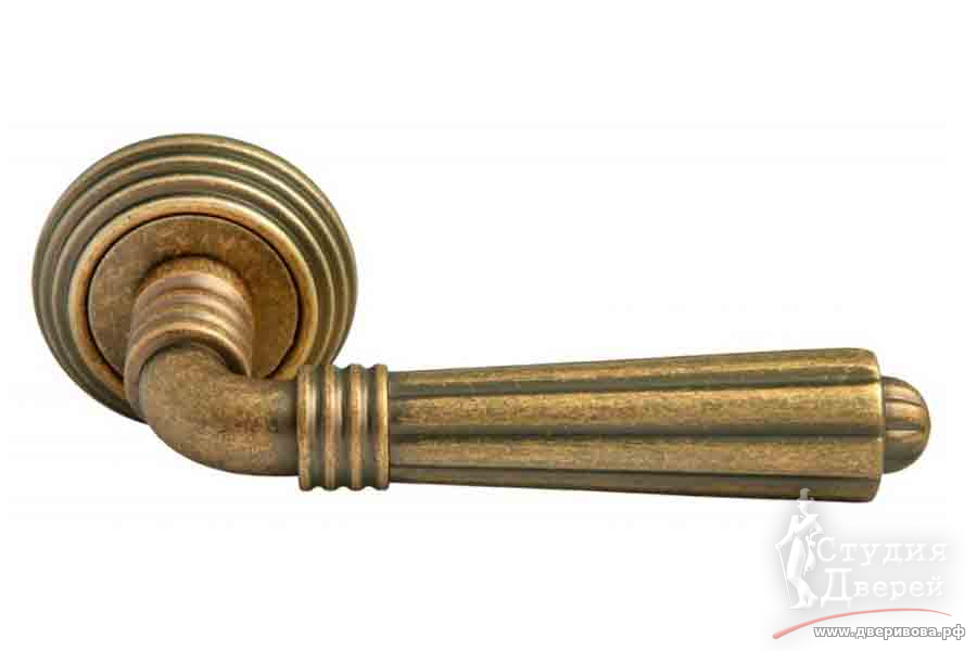 Ручка дверная RAP-CLASSIC-L 5 OMB старая античная бронза