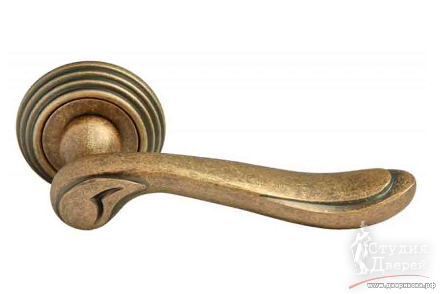 Ручка дверная RAP-CLASSIC-L 6 OMB старая античная бронза