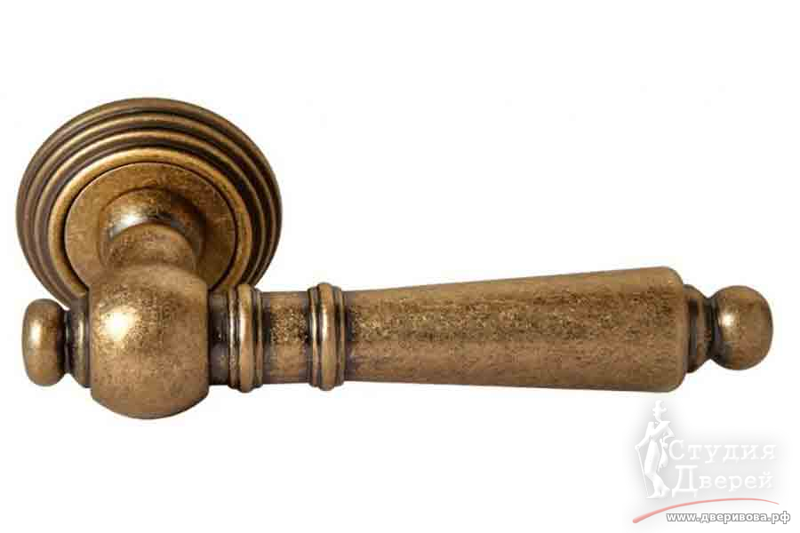 Ручка дверная RAP-CLASSIC-L 8 OMB старая античная бронза