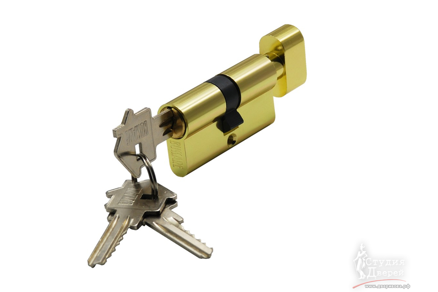 Цилиндр ключ-завертка CYL 3-60 TR GOLD Золото матовое
