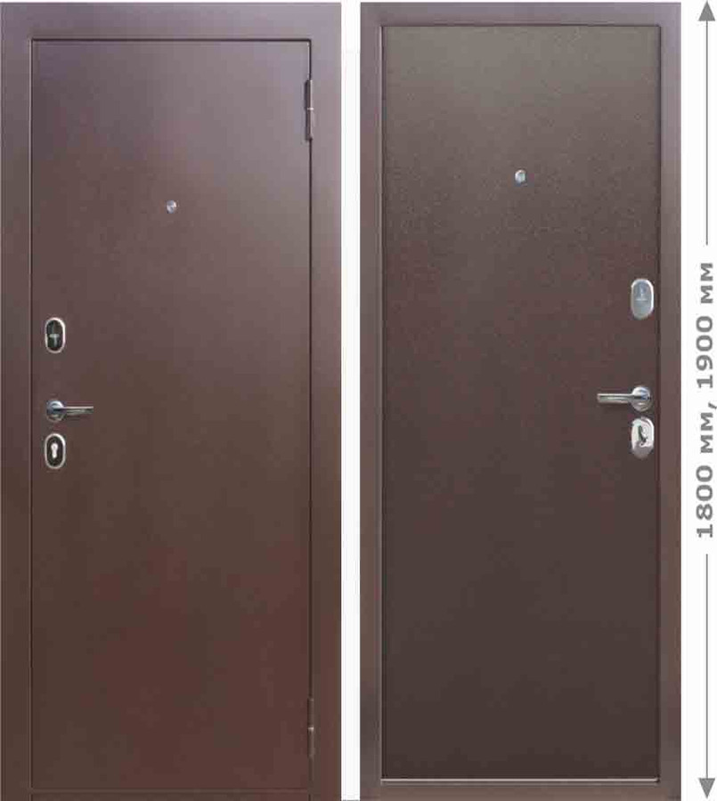 Входная дверь Гарда mini металл/металл, 860х1900мм,960х1900 мм.