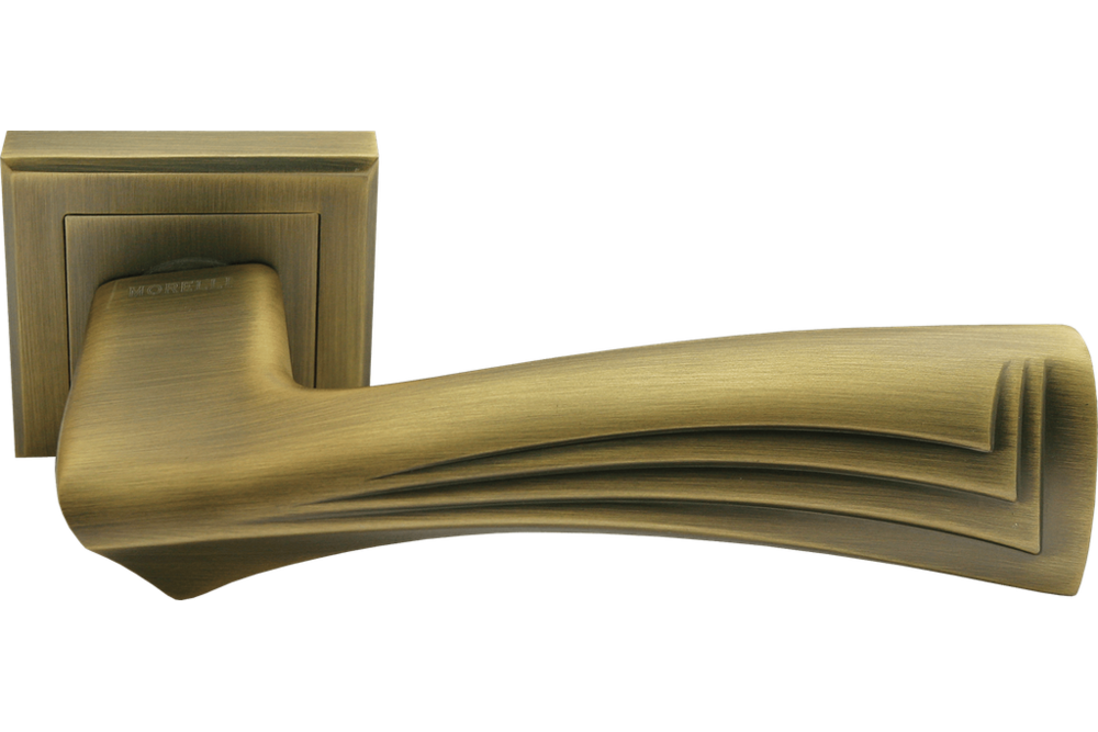 Ручка дверная на квадратной розетке The waves MH-34 COF-S кофе