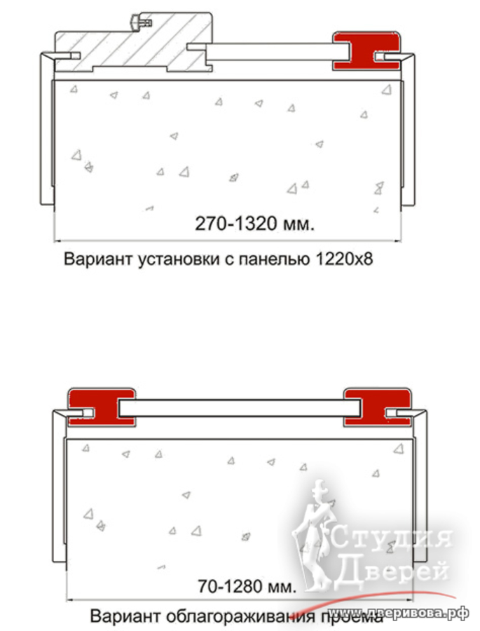 Адаптер добор/наличник телеск. 38х22х2070 ПВХ бетон светлый