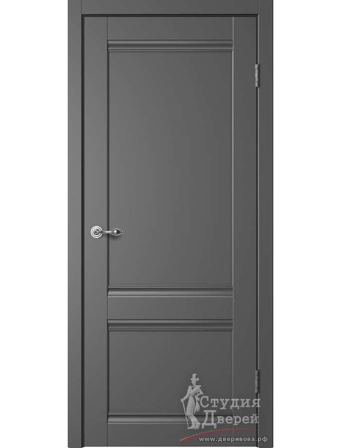 Полотно дверное C01 ПГ эмалит графит