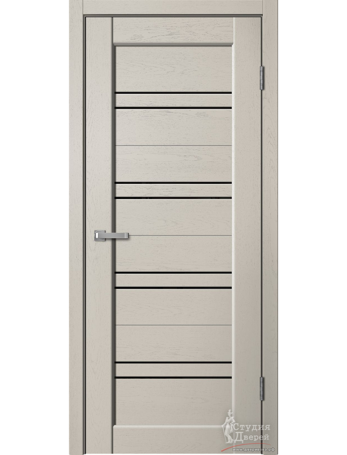 Полотно дверное ST01 ПВХ Cappuccino soft ЧЕРНОЕ