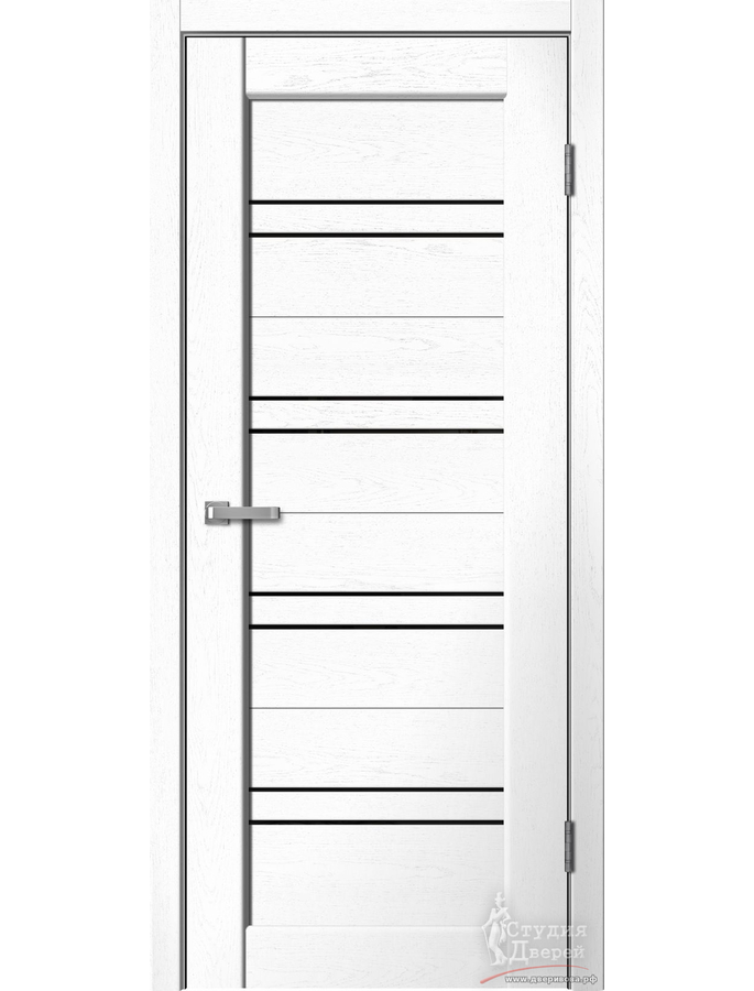 Полотно дверное ST01 ПВХ Snow soft ЧЕРНОЕ