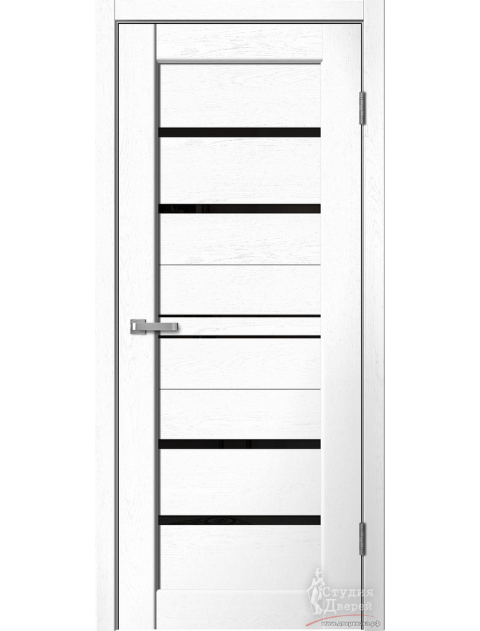 Полотно дверное ST02 ПВХ Snow soft ЧЕРНОЕ