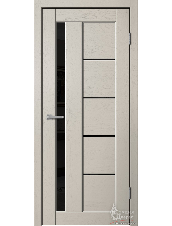 Полотно дверное ST03 ПВХ Cappuccino soft ЧЕРНОЕ