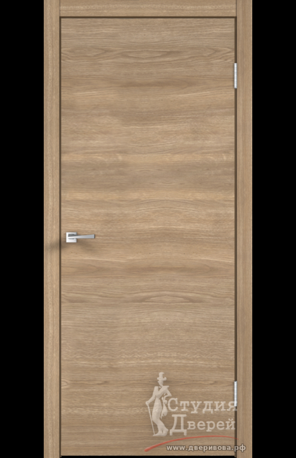 Межкомнатная дверь ЭКОШПОН GALANT глухое без притвора Дуб европейский горизонт