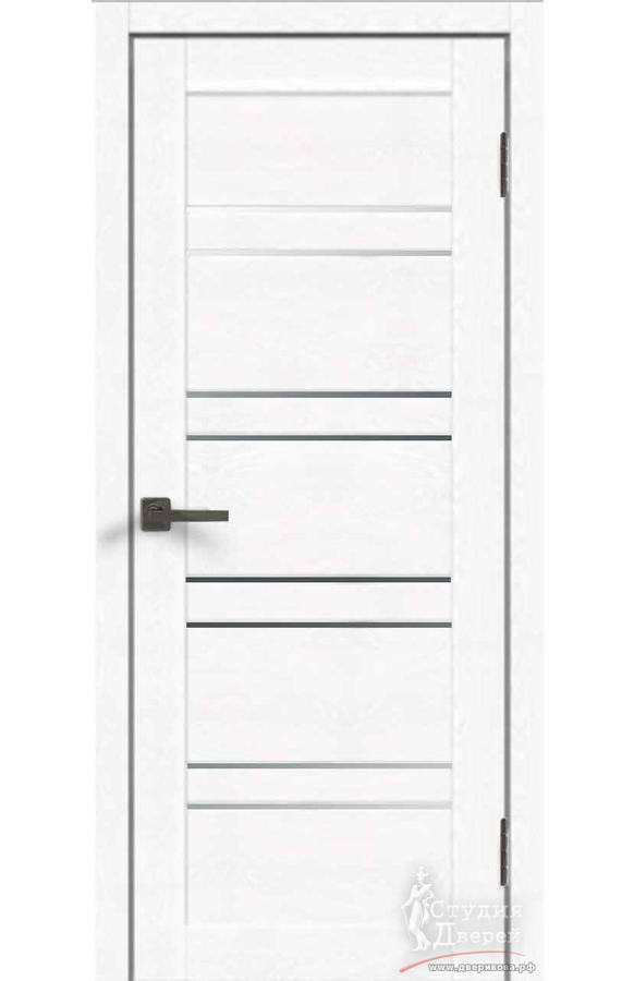 Межкомнатная дверь экошпон LINEA 8 Зеркало двухстороннее без притвора Зеффиро эмалит текстурный