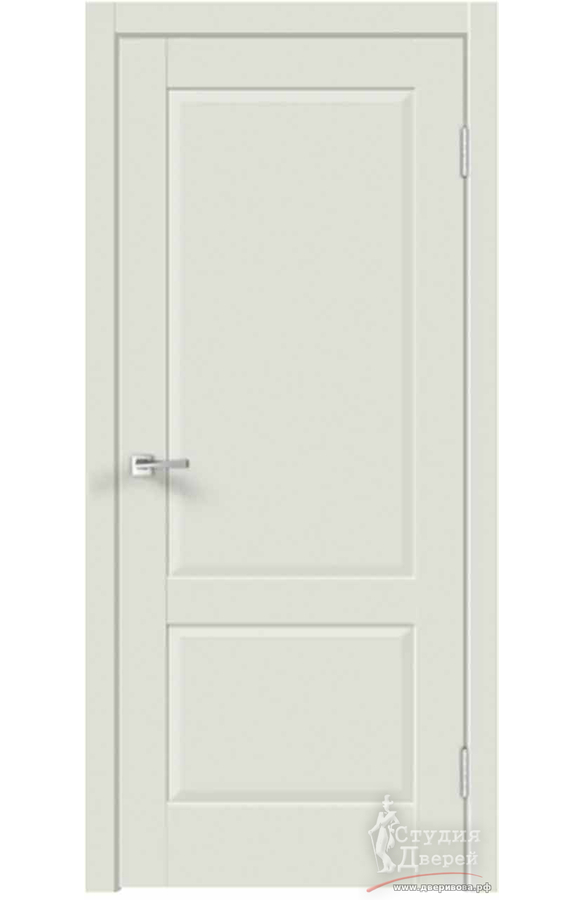 Межкомнатная дверь экошпон ALTO 11 2P глухое без притвора Светло-серый эмалит