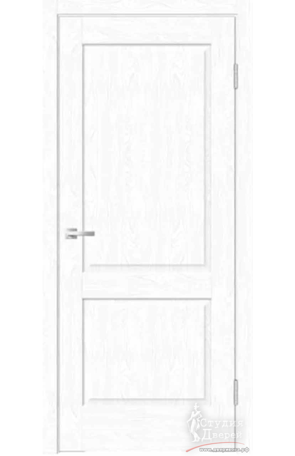 Межкомнатная дверь экошпон ALTO 11 2P глухое без притвора Белоснежное дерево