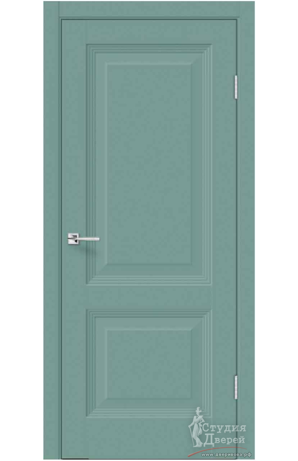 Межкомнатная дверь Emalux ALTO 15 2P глухое без притвора Зеленый нефрит