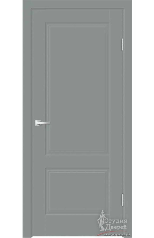 Межкомнатная дверь Emalux ALTO 22 2P глухое без притвора Серый агат