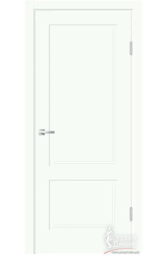 Межкомнатная дверь Emalux ALTO 22 2P глухое без притвора Белый опал