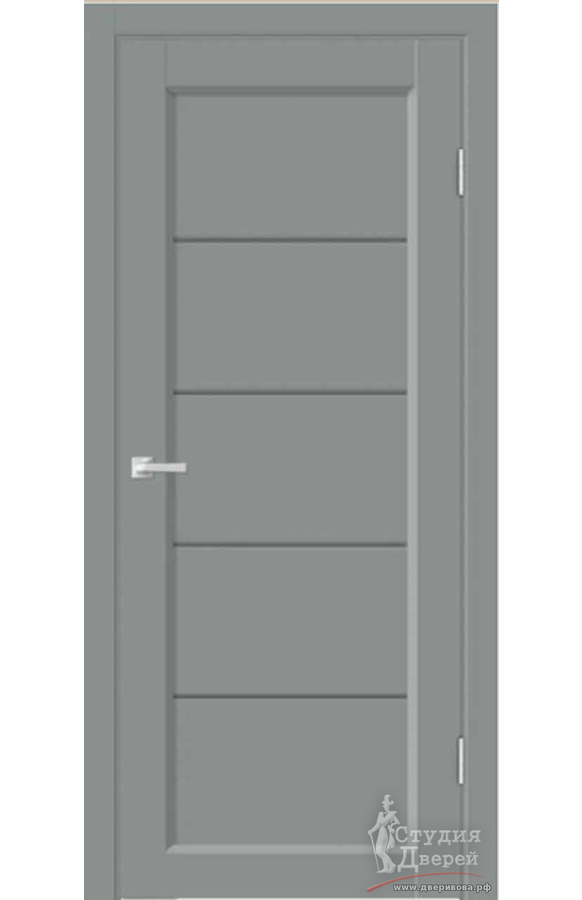 Межкомнатная дверь Emalux STYLE 1 со стеклом Графит мателюкс без притвора Серый агат