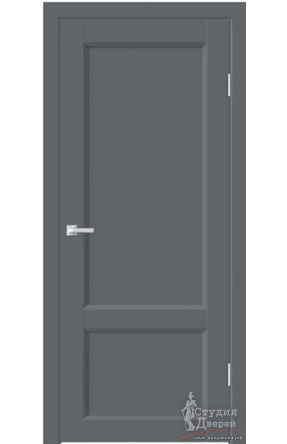 Межкомнатная дверь Emalux STYLE 3 2P глухое без притвора Вулкан