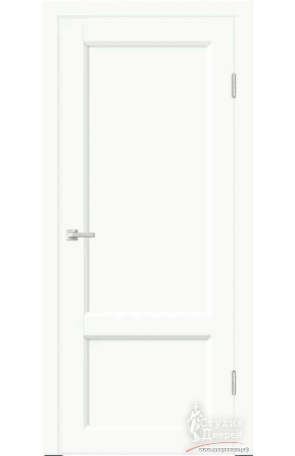 Межкомнатная дверь Emalux STYLE 3 2P глухое без притвора Белый опал