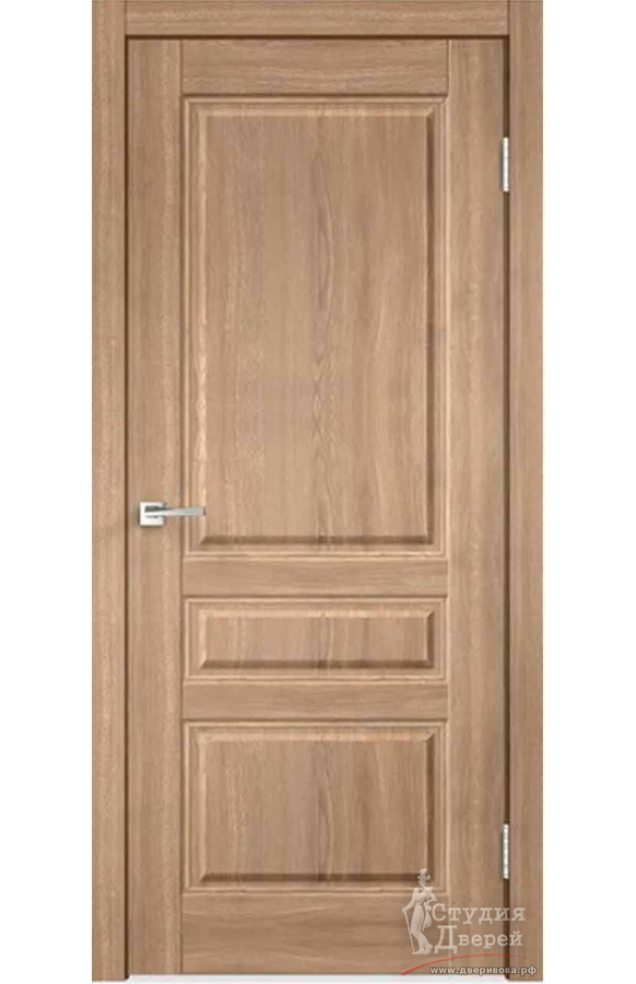 Межкомнатная дверь экошпон VILLA 3P глухое без притвора Дуб европейский