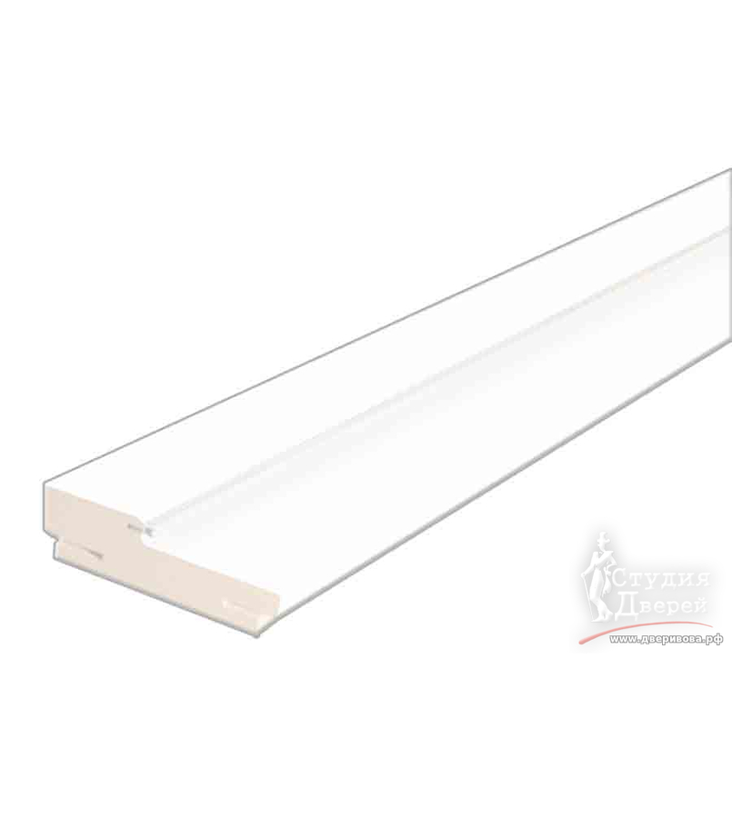 Дверная стойка ЭКОШПОН с уплотнителем 74х26х2070 (без притвора) телескоп 44 Дуб снежный