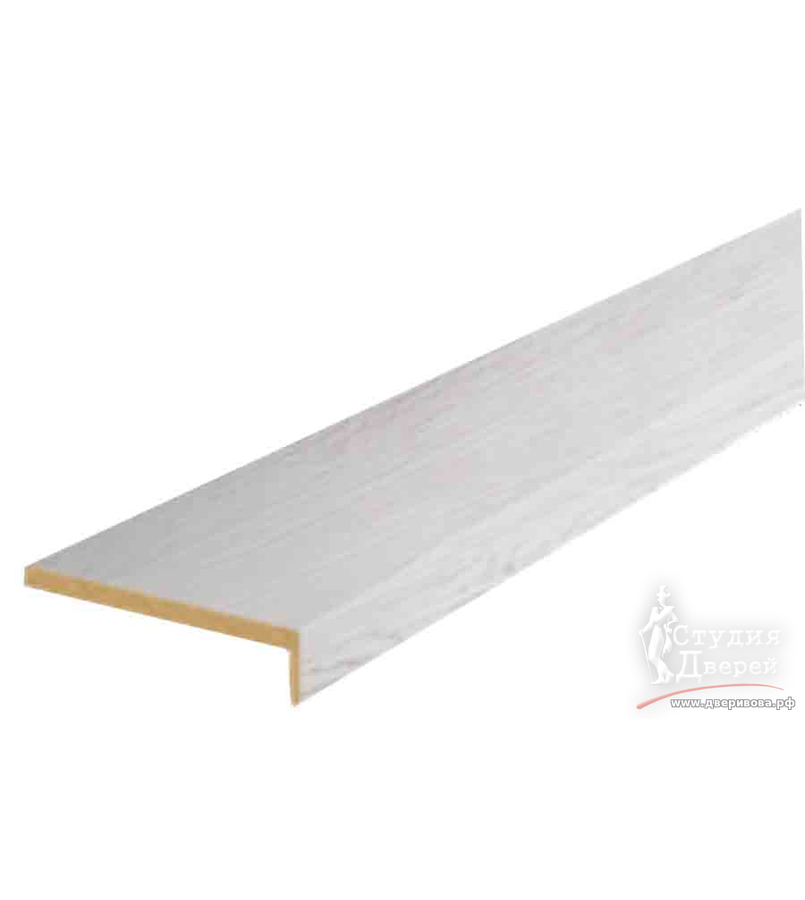 Наличник ЭКОШПОН телескопический L (8мм) 70х25х2150 Ясень серебряный