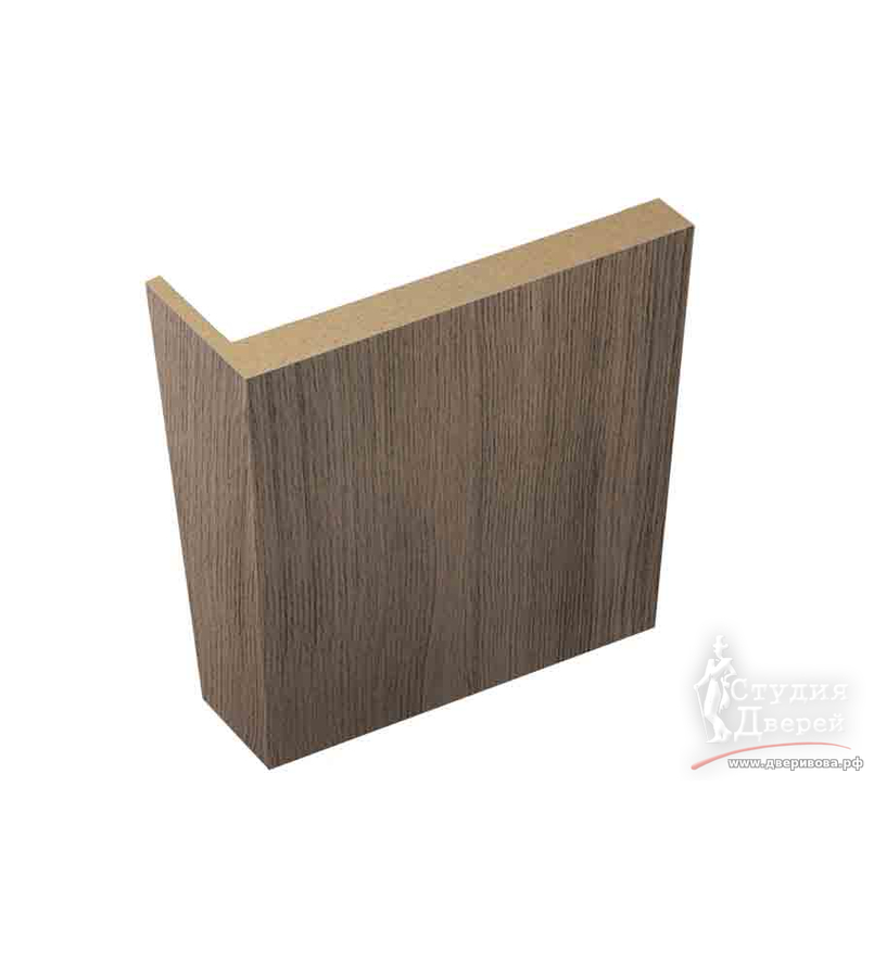Наличник ЭКОШПОН телескопический L (8мм) 70х25х2150 Дуб серый поперечный