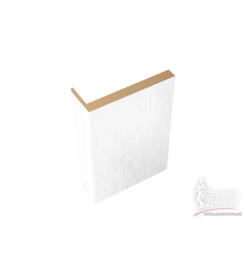 Наличник ЭКОШПОН телескопический L (8мм) 70х70х2150 угловой Зеффиро эмалит текстурный