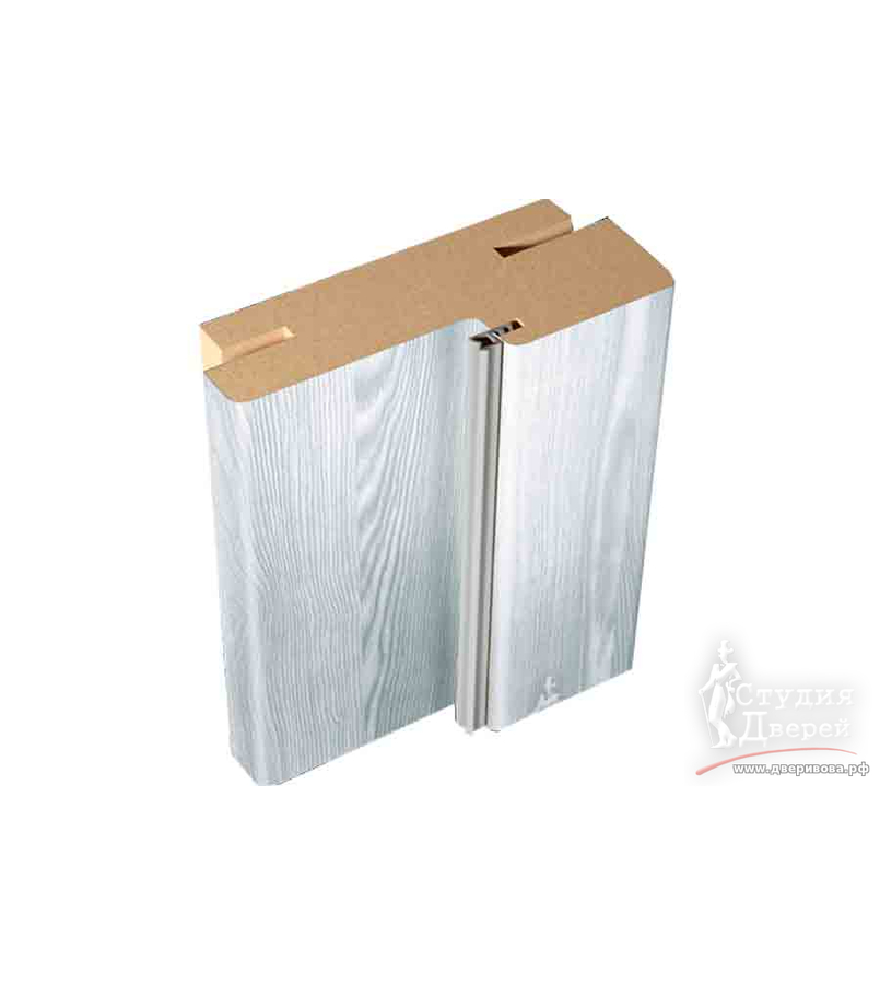 Дверная стойка ЭКОШПОН с уплотнителем 74х26х2070 (без притвора) телескоп 44 Клен айс