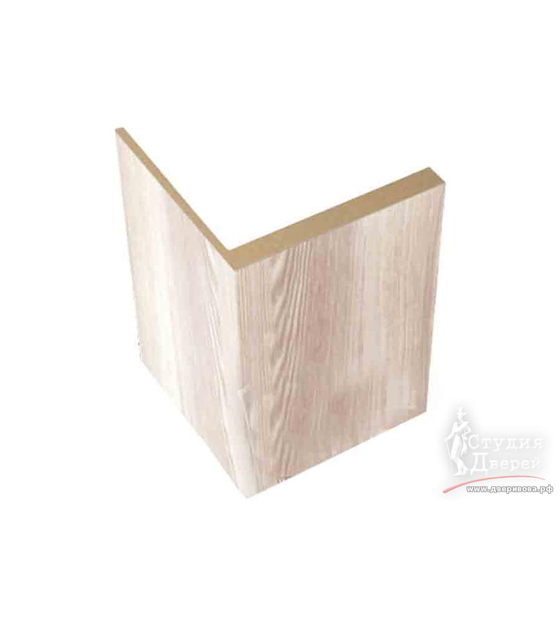 Наличник ЭКОШПОН телескопический L (8мм) 70х70х2150 угловой Клен крем