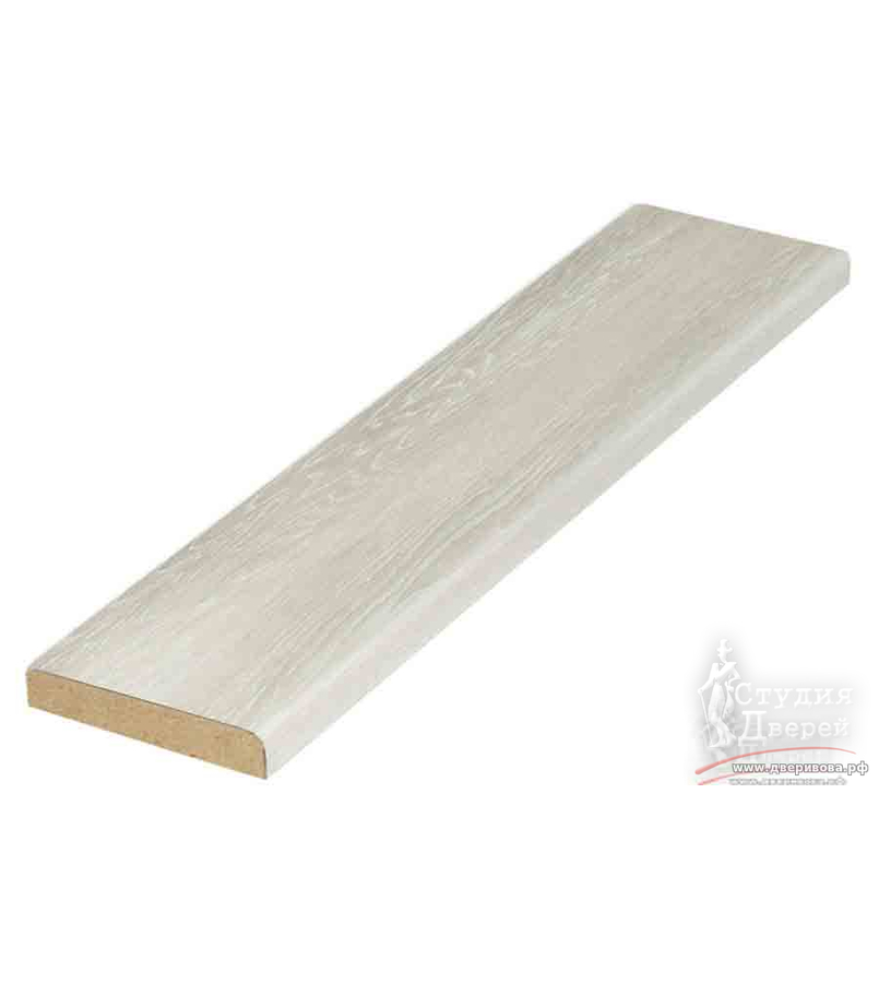 Притворная планка ЭКОШПОН 30х8х2070 Ясень серебряный