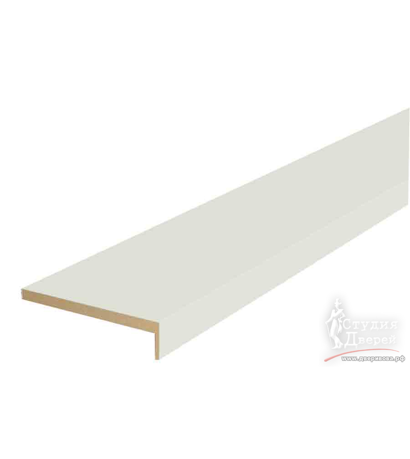 Наличник ЭКОШПОН телескопический L (8мм) 70х25х2150 Светло-серый эмалит