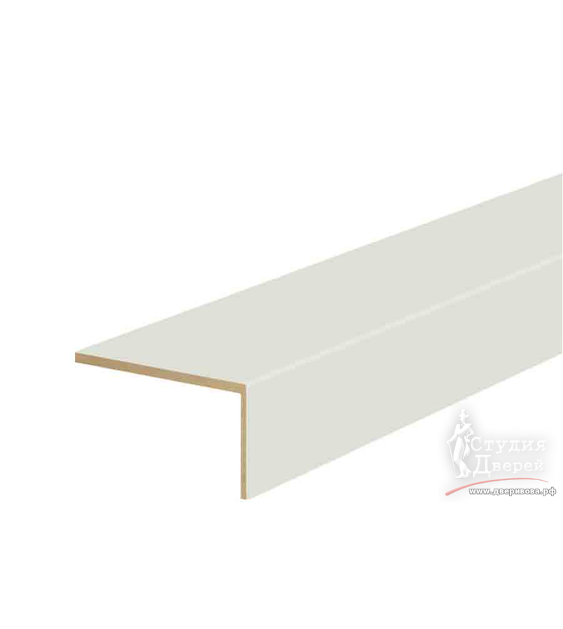 Наличник ЭКОШПОН телескопический L (8мм) 70х70х2200 угловой Светло-серый эмалит