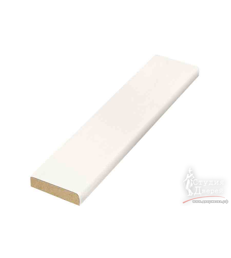 Притворная планка ЭКОШПОН 30х8х2070 Белый эмалит