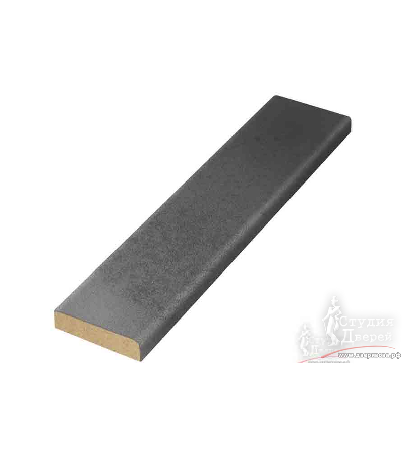 Притворная планка ЭКОШПОН 30х8х2070 Темно-серый эмалит