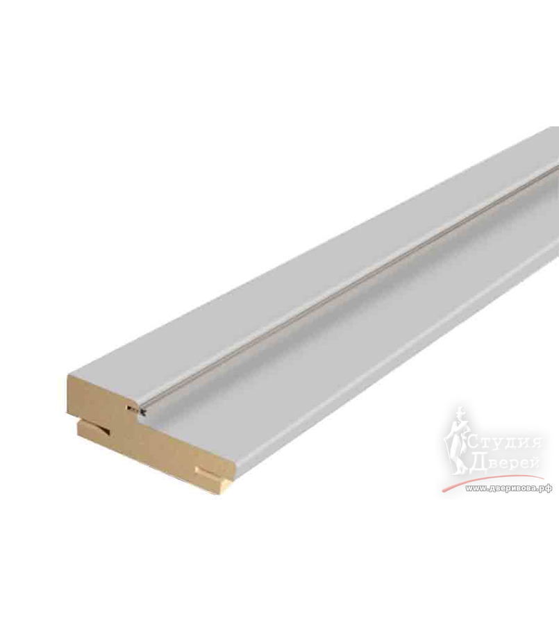 Дверная стойка ЭКОШПОН с уплотнителем 80х36х2100 (без притвора) телескоп 44 Серый эмалит