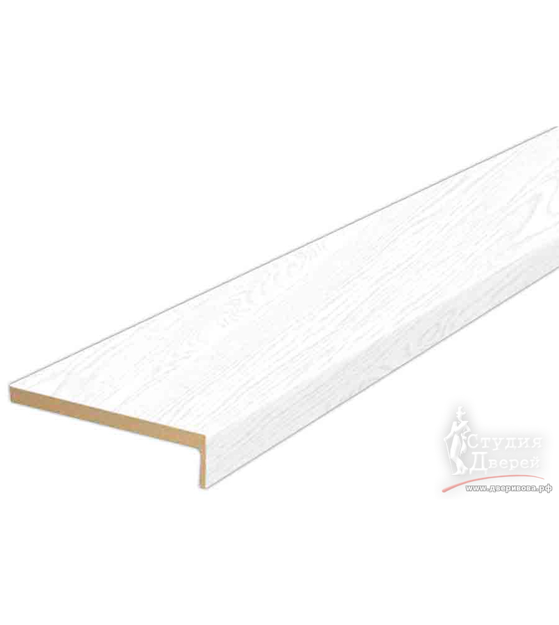 Наличник ЭКОШПОН телескопический L (8мм) 70х25х2150 Белоснежное дерево