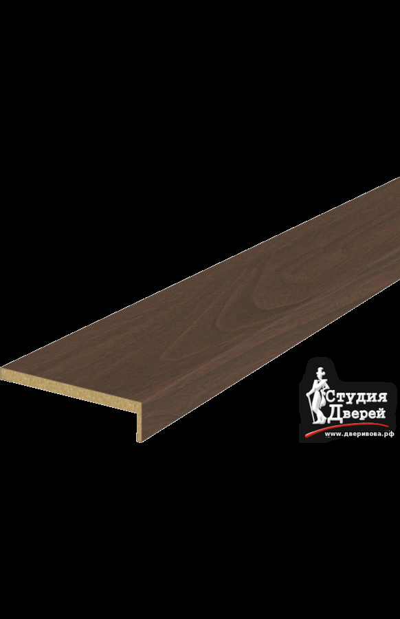 Наличник ЭКОШПОН телескопический L (8мм) 70х25х2150 Орех американский шоколад