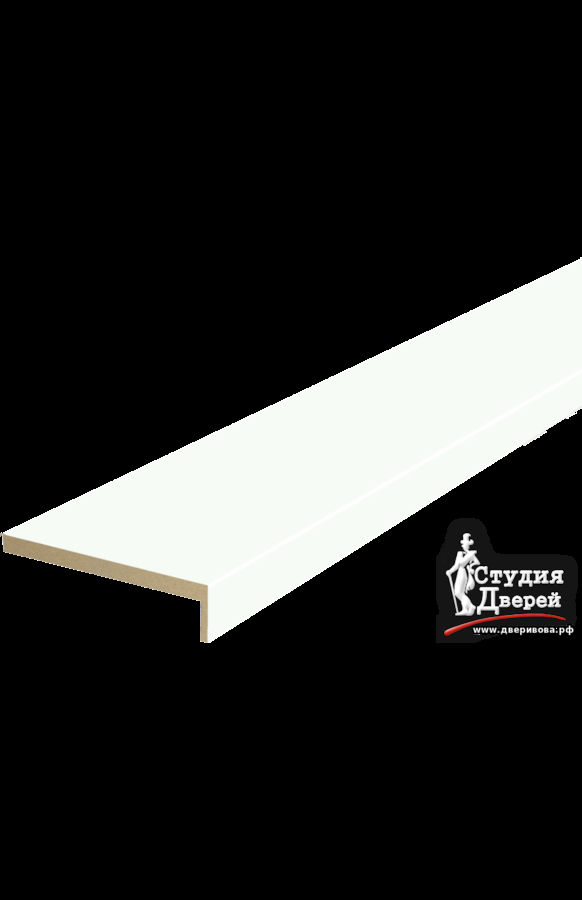 Наличник ЭКОШПОН телескопический L (8мм) 70х25х2200 Белый опал