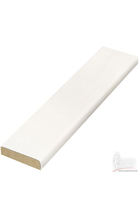 Притворная планка ЭКОШПОН 30х8х2070 Белый опал