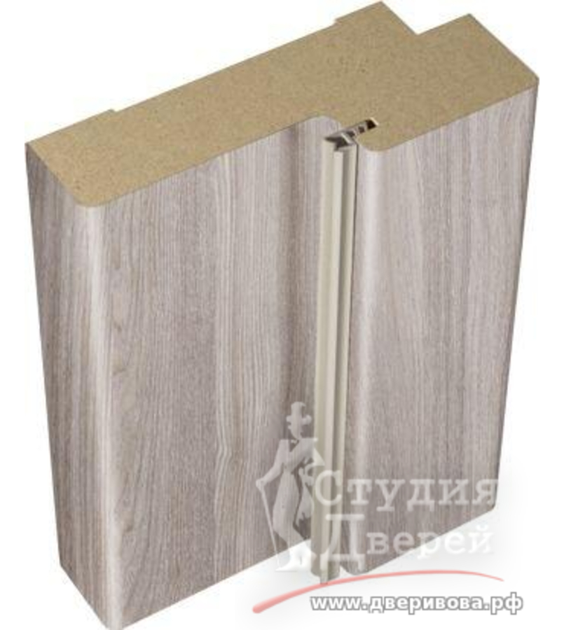 Дверная стойка ECO FLEX с уплотнителем 70х26х2070 (для дверей б/притвора) б/присадки 44 Дуб бьянко